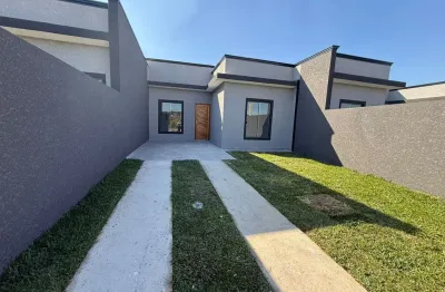 Araucaria - 60m2 - casa 03 quartos, churrasqueira, nova,  piso porcelanato, excelente padrão, local toda infraestrutura