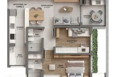 Apartamento à venda no bairro cacupé - florianópolis/sc