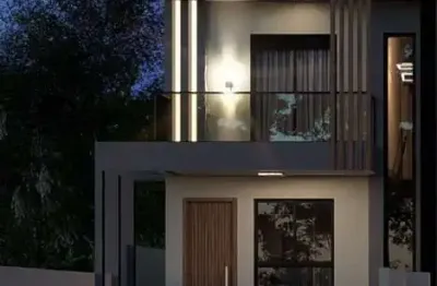 Sobrado padrão com 3 dormitórios, localizado aproximadamente 3km da praia dos ingleses, florianópolis/sc.