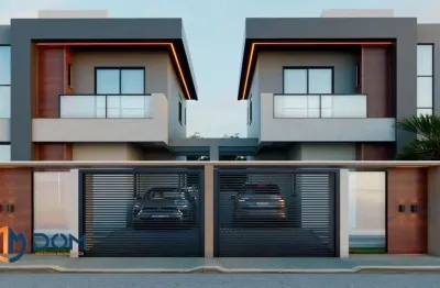 Sobrado em construção, localizado em loteamento a 3,5km da praia de canasvieiras, florianópolis/sc