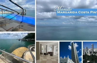 Mansão margarida costa pinto - corredor da vitória, apartamento de alto padrão com 03 suítes e 412m² disponível para venda por r$17.000.000