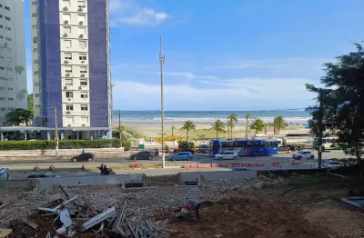Quarto e sala reformado, vista mar da praia do j. menino, 01 vaga