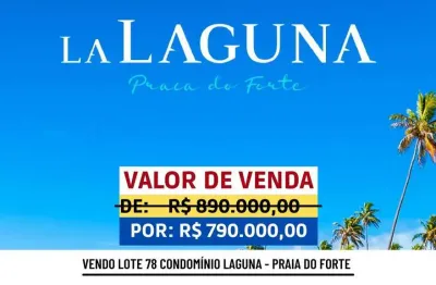 Terreno em condomínio fechado à venda na Praia do Forte, Mata de São João 