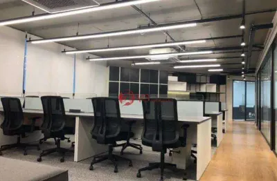 Andar corporativo para alugar, 340 m² por r$ 49.140,00/mês - brooklin - são paulo/sp