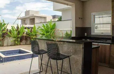 Casa à venda em Paulínia, Betel, com 3 suítes, com 302 m², Condomínio Residencial Villa Franca