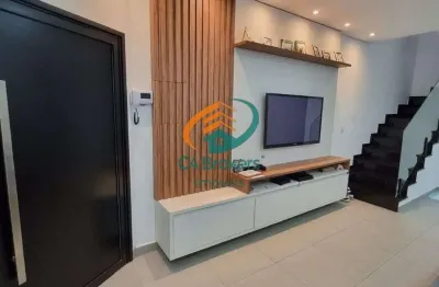 Sobrado a venda com 3 dormitórios, 3 suítes, 8 vagas e com 220m² em jardim vila galvão- guarulhos