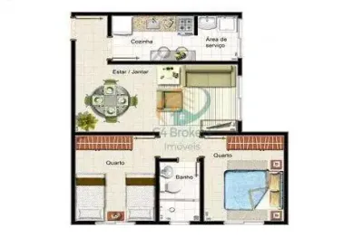 Apartamento com 2 quartos à venda na Cidade Parque Alvorada, Guarulhos 