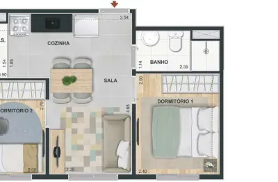 Apartamento com 2 quartos à venda na Ponte Grande, Guarulhos 