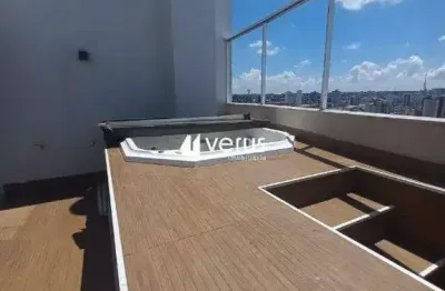 Cobertura duplex para aluguel, 4 quartos, 1 suíte, 4 vagas, centro - uberlândia/mg
