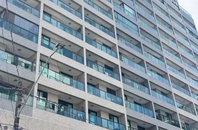 Apartamento quarto e sala (novo) com mobília em ponta verde