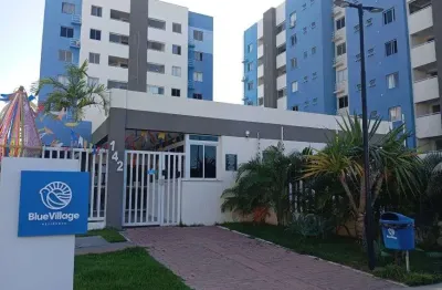 Apto com 2/4 com uma suíte e varanda no condomínio blue village rescentro - barra dos coqueiros - se