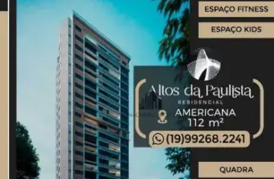Apartamento com 3 dormitórios à venda, 112 m² por R$ 790.000 - Vila Nossa Senhora de Fátima - Americana/SP