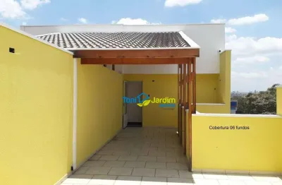 Cobertura com 2 dormitórios à venda, 98 m² por r$ 424.000,00 - vila camilópolis - santo andré/sp