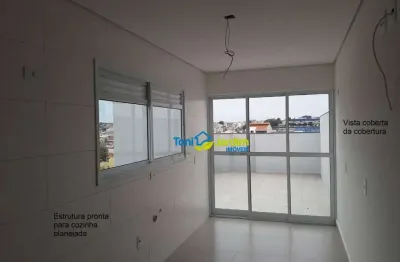 Cobertura com 2 dormitórios à venda, 86 m² por r$ 474.000,00 - utinga - santo andré/sp