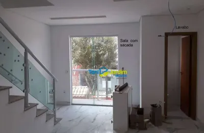 Sobrado com 2 dormitórios à venda, 105 m² por r$ 740.000,00 - utinga - santo andré/sp