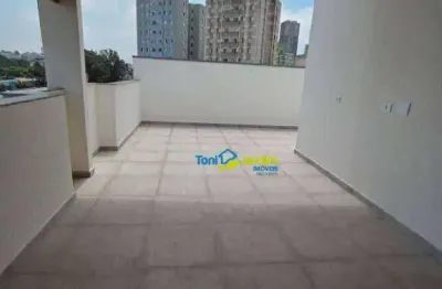 Cobertura com 2 dormitórios à venda, 47 m² por r$ 340.000,00 - vila guarará - santo andré/sp