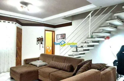 Sobrado com 3 dormitórios à venda, 140 m² por r$ 779.000,00 - jardim utinga - santo andré/sp