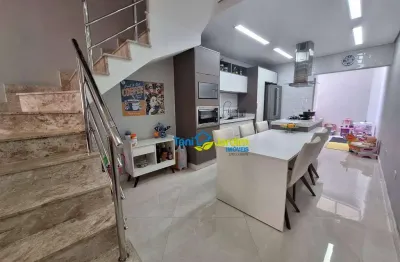 Sobrado com 2 dormitórios à venda, 116 m² por r$ 650.000,00 - bangu - santo andré/sp