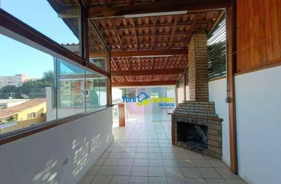 Cobertura com 2 dormitórios à venda, 60 m² por r$ 490.000,00 - vila linda - santo andré/sp