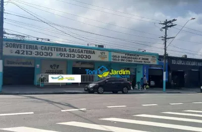 Salão para alugar, 200 m² por r$ 7.500,00/mês - parque novo oratório - santo andré/sp