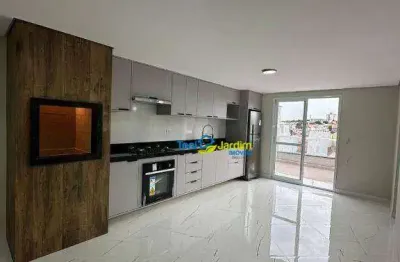 Cobertura com 2 dormitórios à venda, 62 m² por r$ 650.000,00 - vila linda - santo andré/sp