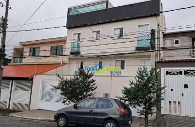 Cobertura com 2 dormitórios para alugar, 99 m² por r$ 3.087,83/mês - parque novo oratório - santo andré/sp