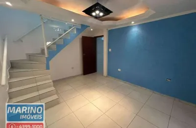 Sobrado com 2 dormitórios para alugar, 100 m² por r$ 2.500,00/mês - jardim calux - são bernardo do campo/sp