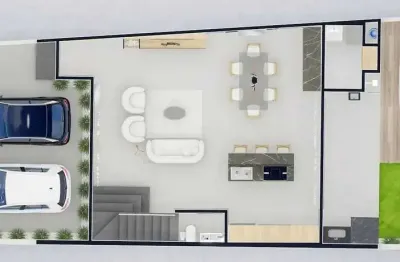 Casa com 2 suítes e 1 suíte master com 2 vagas de garagem na região de camboriú