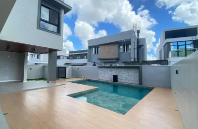 Casa nova no condomínio caledônia com 4 suítes e 4 vagas de garagem em camboriú sc