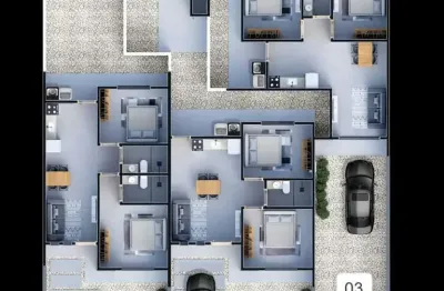 Geminado em construção com 1 dormitório mais 1 suíte e 1 vaga, entrega 10/2025- quinta dos açorianos barra velha - sc