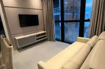 Apartamento mobiliado de 1 dormitório e 1 vaga na meia praia, itapema/sc