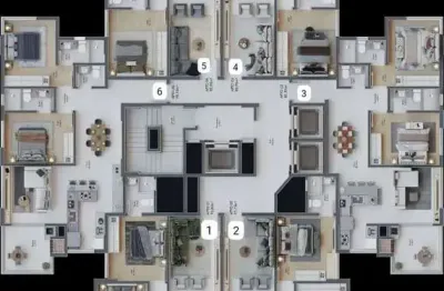 Apartamento na planta com 3 dormitórios sendo 2 suítes e 2 vagas em porto belo/sc