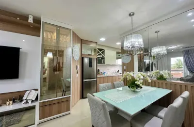 Apartamento com 2 dormitórios sendo 1 suíte e 1 vaga em gravatá navegantes/sc