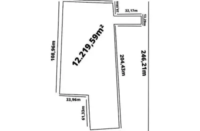 Terreno com área de 11.000m² no bairro machados em navegantes/sc