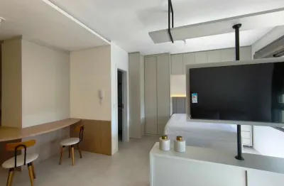 39 m2, stúdio mobiiliado, 1 vaga,  hobby box, carvoeira (próximo elase) , florianópolis/sc