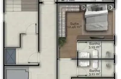 Apartamento com 2 quartos à venda em pedra branca, palhoça  por r$ 679.700