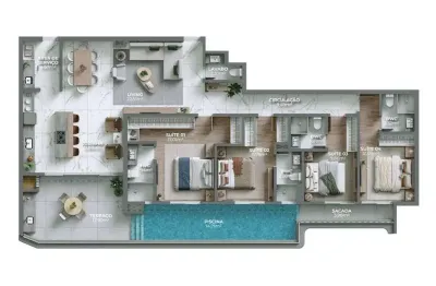 Apartamento com 3 quartos à venda no canto grande, bombinhas  por r$ 5.785.023