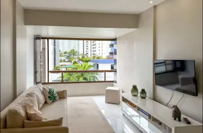 Lindo apto mobiliado, 03 quartos ,cidade jardim, 01 garagem .