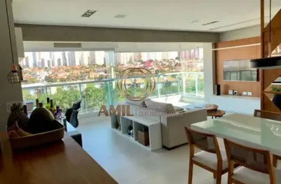 Ra amil aluga apartamento, 1 dormitório, edifício icon, mobiliado, 57m², varanda, vila ema, zona oeste