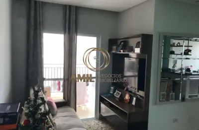 Venda-se apartamento com sacada gourmet no parque santo antônio - jacareí: 2 quartos, 1 suíte, 2 banheiros - ra amil