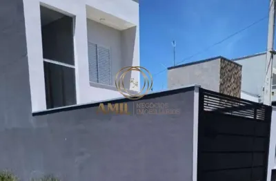 Casa sobrado novo, jardim amália, 03 dormitórios 01 suíte, ac 112m², caçapava - sp
