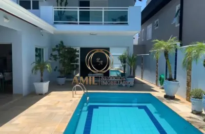 Casa de luxo para locação: 4 quartos, 3 suítes, piscina e muito mais em jacareí-sp no jardim altos de santana ii!