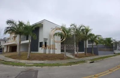 Sobrado novo no condomínio monte carlo/4 suites mais escritório/ac 400m2/600m2 de terreno/são josé dos campos