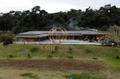 Atenção investidores venda chácara alto padrão 6 suítes / 5000m² - paraibuna