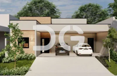 Casa à venda em paulínia, parque brasil 500, com 3 suítes, com 198.2 m², santorini residencial club