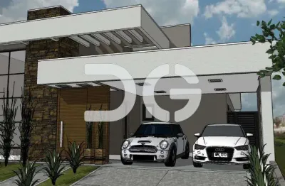 Casa à venda em paulínia, parque brasil 500, com 3 suítes, com 187 m², royal garden