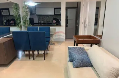 Apartamento 100% mobiliado no condomínio acquarelle ponta negra com fino acabamento