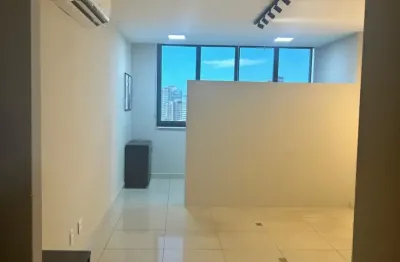 Sala com 35,05m² privativos, andar alto, vista livre, ar, 01 vaga, no salvador shopping business!