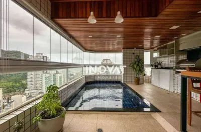 Apartamento com 4 dormitórios, 205 m² - venda por r$ 3.200.000,00 ou aluguel por r$ 15.132,67/mês - canto do forte - praia grande/sp