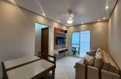 Apartamento 1 dormitório, 53m², sacada vista mar e lazer completo – praia grande